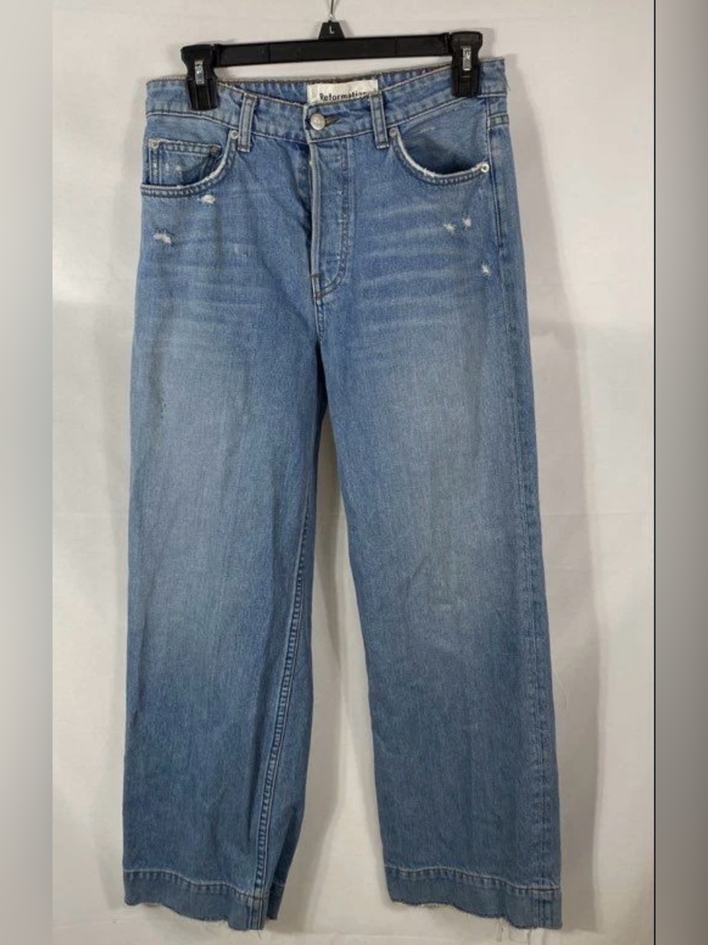 Reformation Blue Acadia Jeans